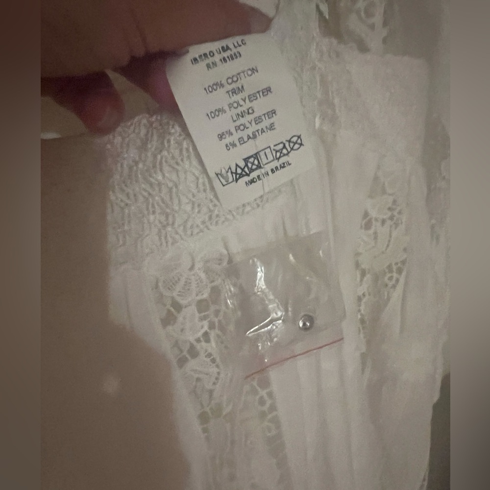 NWT PATBO White Lace long cut out Maxi Dress Size 6 / 38 - Picture 8 of 11